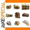 Wooden Architectural Model Kit with 50 Pieces