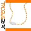 Stainless Steel Freshwater Pearl Necklace for Women