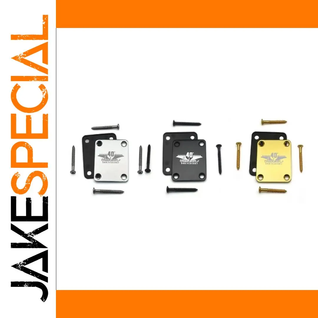 Jackson 40th Anniversary Neck Plate in Silver 1 Jackson 40th Anniversary Neck Plate in Silver