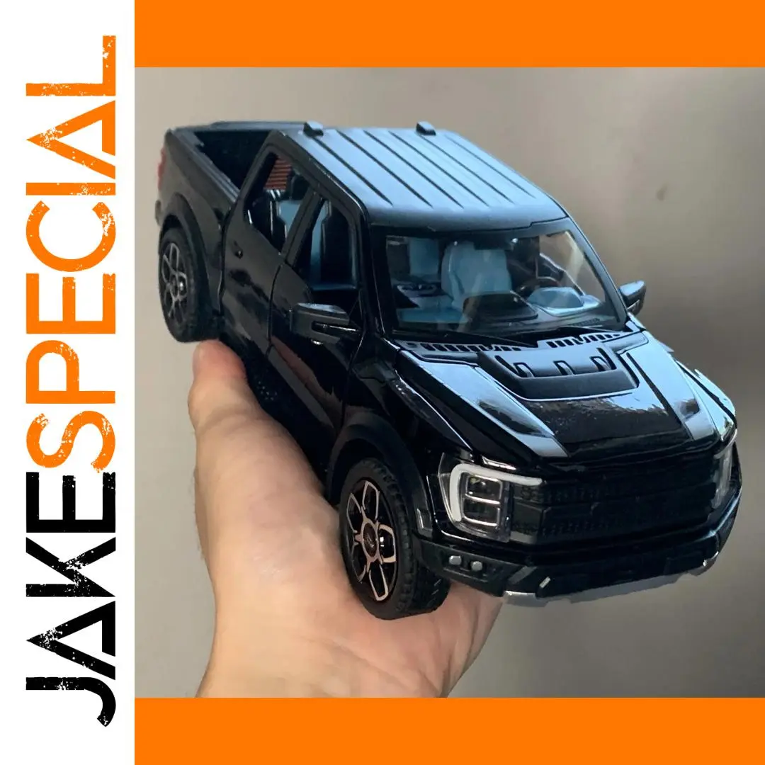 Black Ford Raptor F-150 1:20 Diecast Model 1 Black Ford Raptor F-150 1:20 Diecast Model