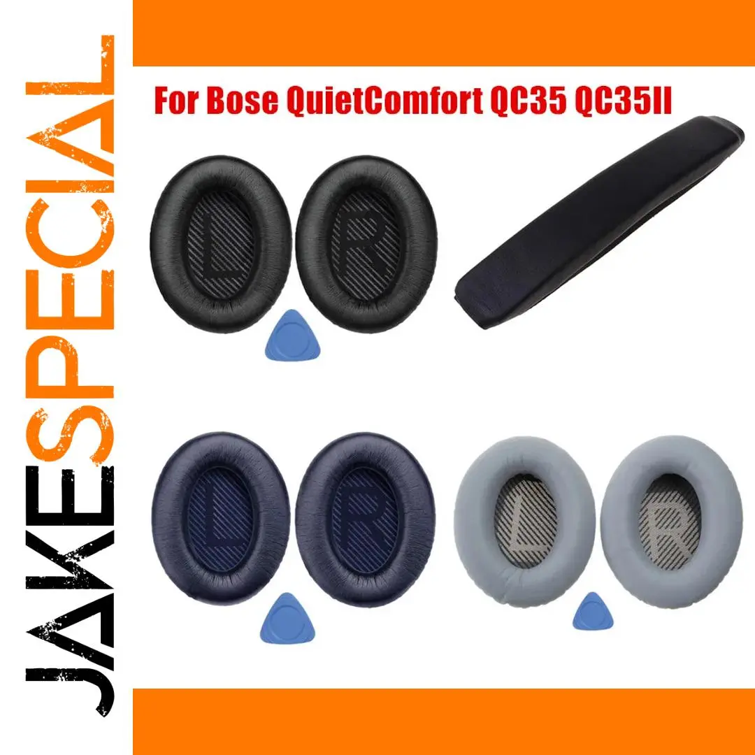 Premium Leather Ear Pads for Bose QC35 1 Premium Leather Ear Pads for Bose QC35
