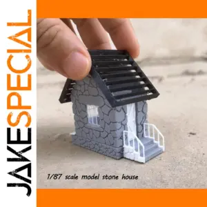 1/87 HO Scale Rustic Stone House Model
