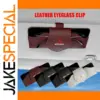 Mitsubishi Leather Glasses Holder for Sun Visor