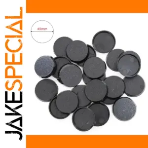 Plastic Miniature Bases Set 25mm-40mm, Pack of 20-60