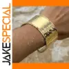 Gold Stainless Steel Cuff Bracelet
