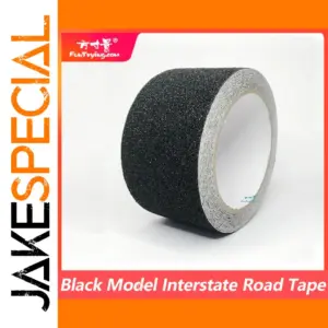 Black Interstate Road Tape for Models