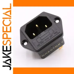 Premium 10A 250V IEC Connector with Gold Contacts