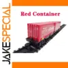 Red Freight Carriage Model for Trains