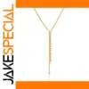 Stainless Steel Gold Y-Shaped Necklace