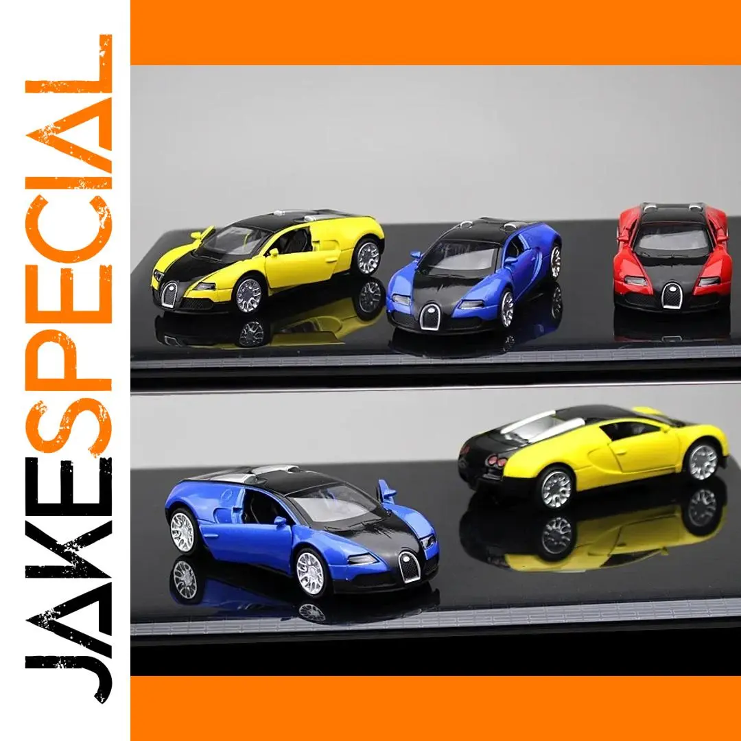 1:36 Scale Diecast Metal Car Model in Blue, Red, or Yellow 1 1:36 Scale Diecast Metal Car Model in Blue, Red, or Yellow