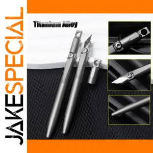 Titanium Folding Scalpel with Stainless Steel Blades