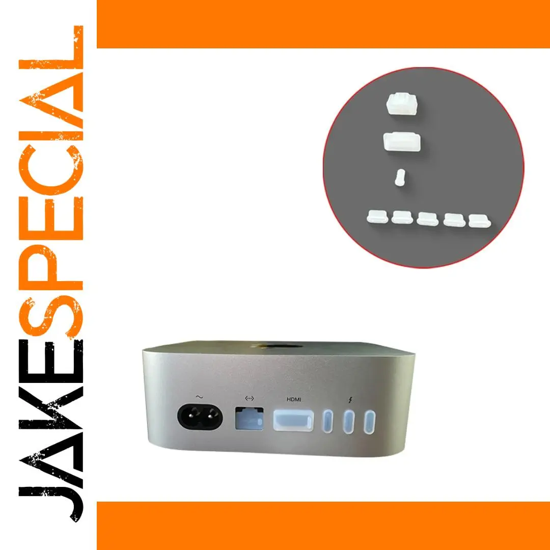 Mac Mini 2024 Silicone Dust Plug Set 1 Mac Mini 2024 Silicone Dust Plug Set