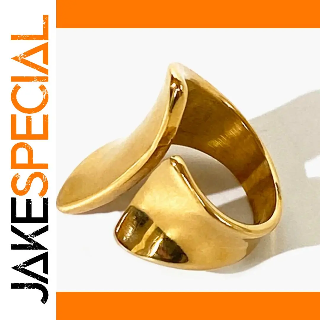 Elegant Geometric Adjustable Ladies' Ring in Gold, Silver, Yellow 1 Elegant Geometric Adjustable Ladies' Ring in Gold, Silver, Yellow