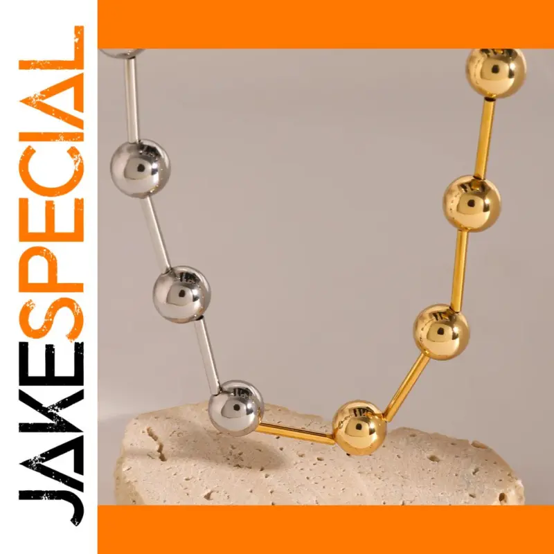 Timeless Elegance: The Stainless Steel Beaded Necklace for Women 1 555276256942494284b85fe3 product image