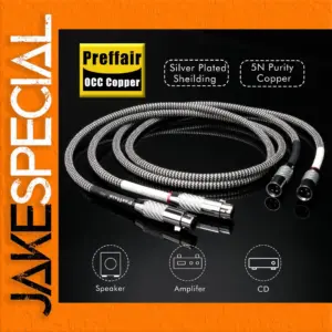 Premium 7N OCC Silver XLR Cable 0.5-2m