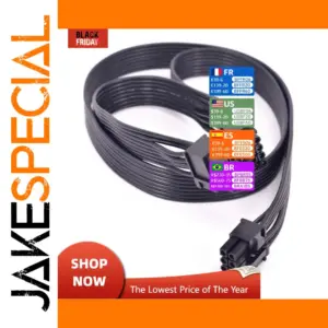 PCIe 8-Pin GPU Power Extension Cable 0.8m