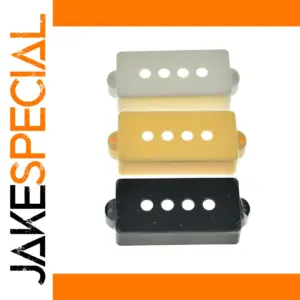 Precision Bass Pickup Cover Set in Black, White & Cream