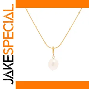 Elegant Stainless Steel Women’s Pearl Necklace