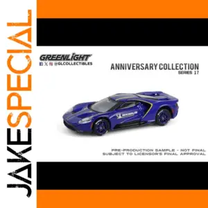 Vibrant Blue 2021 Ford GT Diecast Model