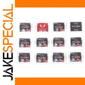 AMD Processor Series Sticker for ATHLON, Ryzen R3/R5/R7