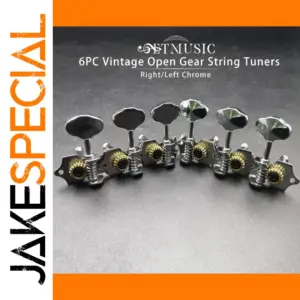 Vintage Chrome Guitar Tuning Pegs Set