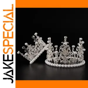 Miniature Pearl Crown for Special Occasions