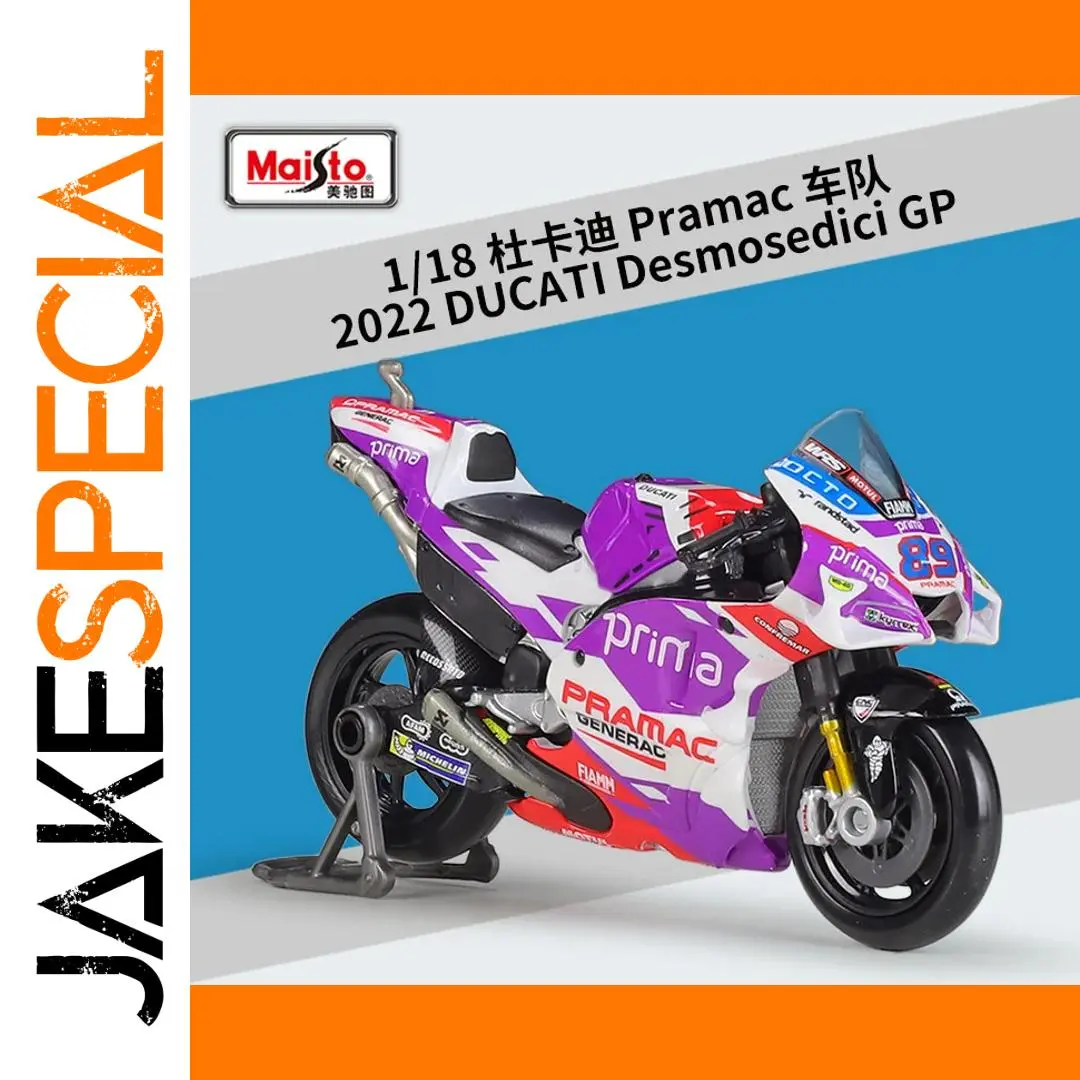 Pramac Ducati 1:18 Scale Model Motorcycle 1 Pramac Ducati 1:18 Scale Model Motorcycle