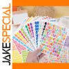 Colorful Alphabet Sticker Set for Crafts
