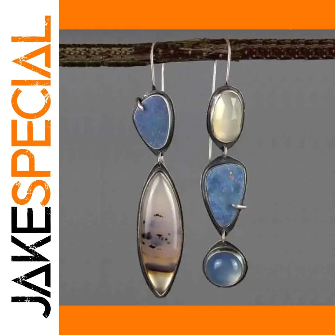 Vintage Oval Inlaid Earrings in Silver or Gold 1 Vintage Oval Inlaid Earrings in Silver or Gold