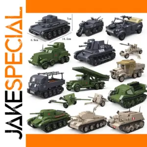 WWII Military Vehicle Building Blocks Set