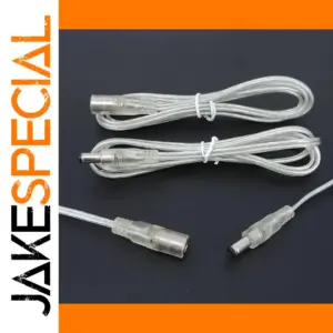 Transparent DC Power Extension Cable 0.2m-1m