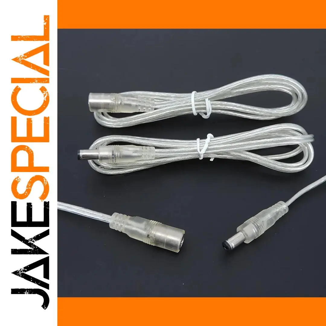 Transparent DC Power Extension Cable 0.2m-1m 1 Transparent DC Power Extension Cable 0.2m-1m