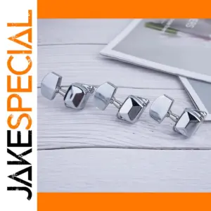 Six Silver Guitar Tuning Knobs Set