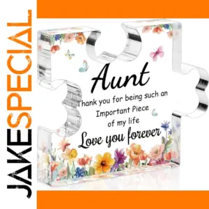 Acrylic Plaque for Aunt with Floral Design