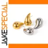 Stainless Steel Droplet Earring Set for Women