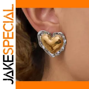 Stainless Steel Heart Earrings for Women