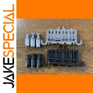 Thunderbird-style 4-String Bass Bridge in Chrome/Black