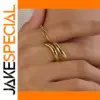 Minimalist Gold Stainless Steel Women's Ring