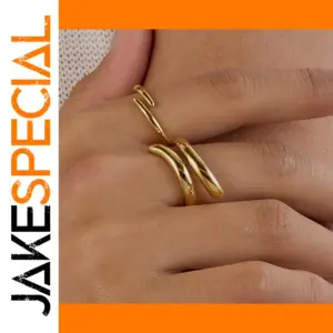 Minimalist Gold Stainless Steel Women's Ring