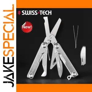 Swiss Tech WS2001 Red Mini Multitool for Emergency