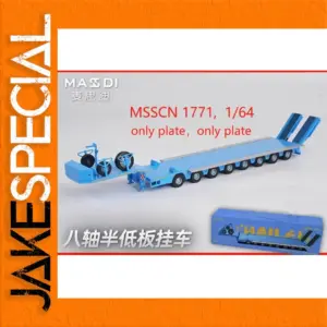 1/64 Scale Diecast Flatbed Transport Trailer