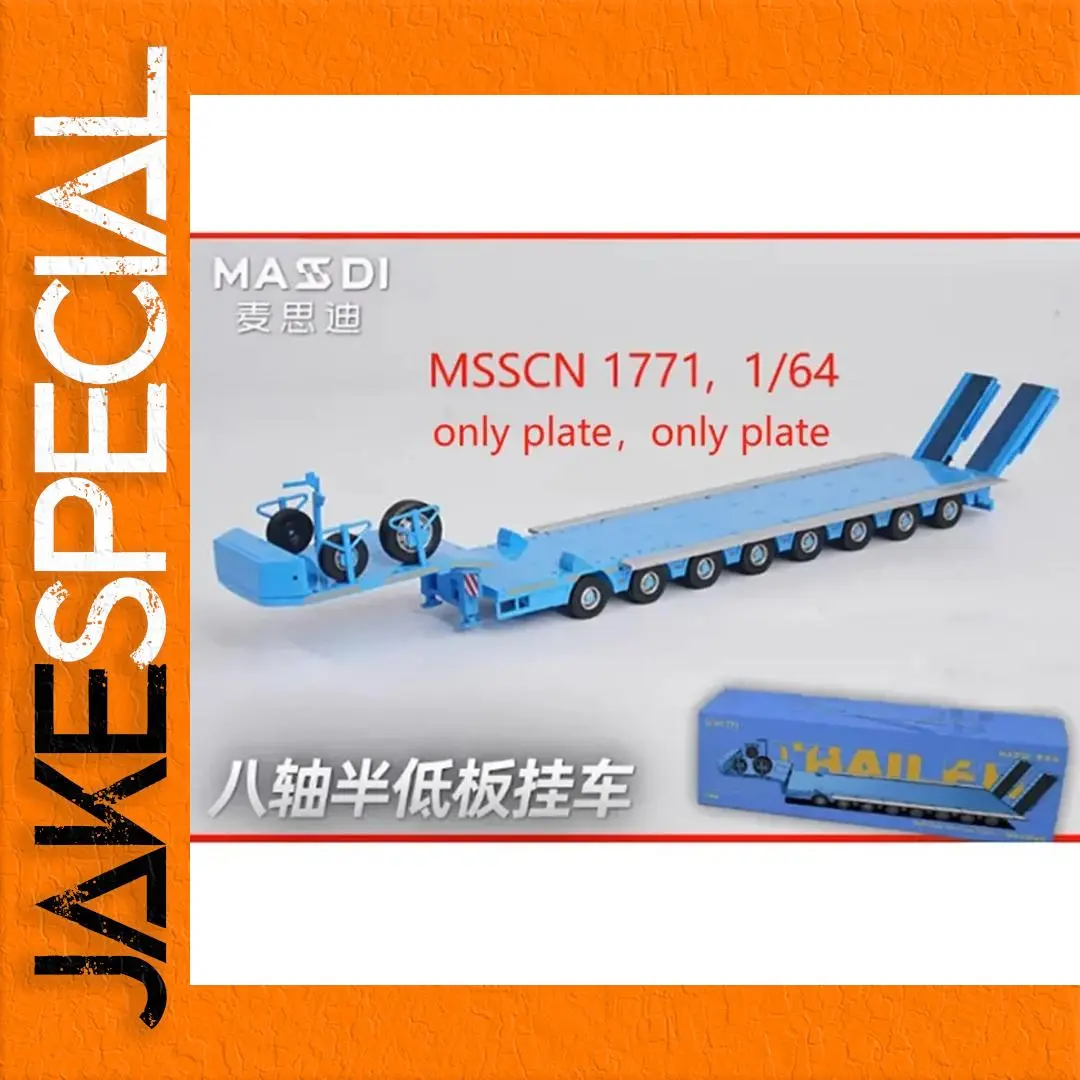 1/64 Scale Diecast Flatbed Transport Trailer 1 1/64 Scale Diecast Flatbed Transport Trailer