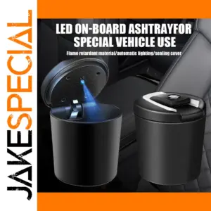 Black Portable Car Ashtray for Suzuki Models