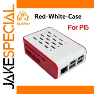 Raspberry Pi 5 Red-White Cooling Case