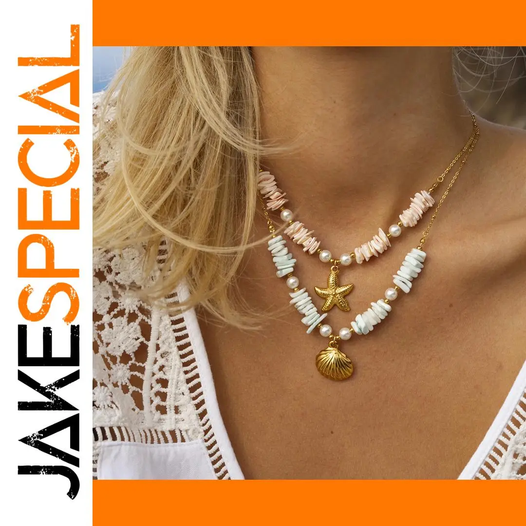 Coastal-Inspired Stainless Steel Gold Necklace 1 Coastal-Inspired Stainless Steel Gold Necklace