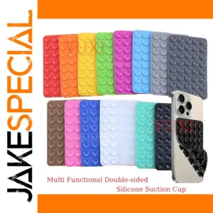 Bright Silicone Phone Suction Cup 10x6.5mm