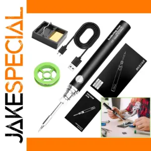 Portable Cordless USB Soldering Iron with Adjustable Temp