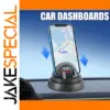 Black Car Dashboard Phone Holder for Smartphones 4.7-6.5"