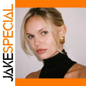 Vintage Stainless Steel Geometric Square Earrings