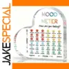 Vibrant Heart-Shaped Acrylic Mood Meter for Classrooms